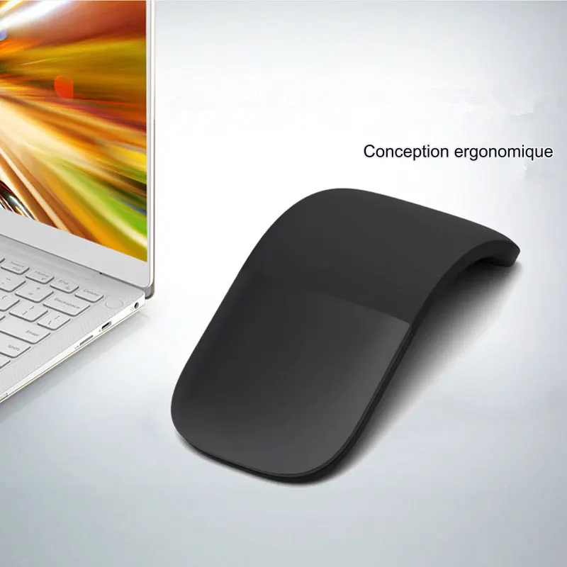 SOURIS BLUETOOTH 4.0 SILENCIEUSE ET PLIABLE  EN ARC pour PC et Ordinateur bureau