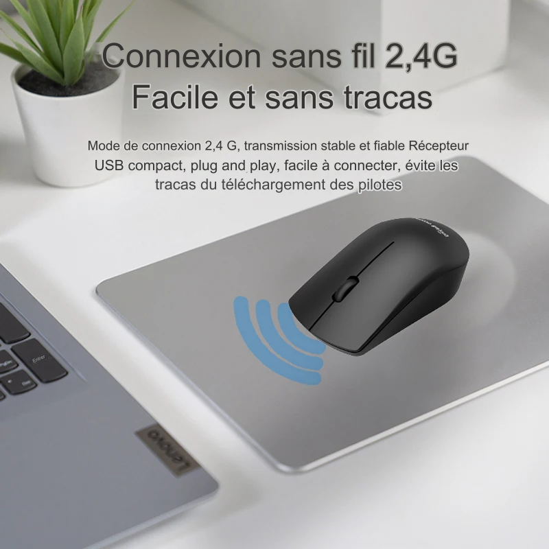 SOURIS SANS FIL LENOVO M211 2,4 GHz, récepteur USB, pour ordinateur PC et bureau