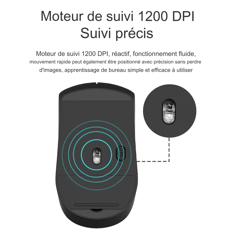 SOURIS SANS FIL LENOVO M211 2,4 GHz, récepteur USB, pour ordinateur PC et bureau